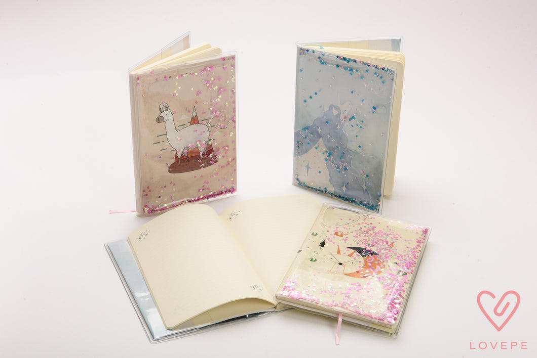 Cuaderno glitter