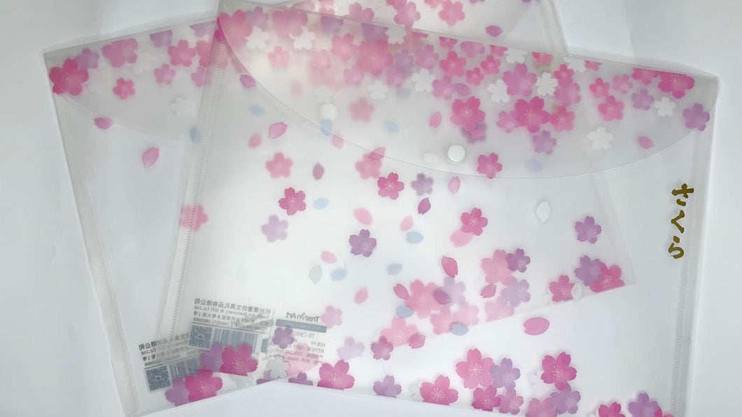 Sobre A4 florcitas rosa